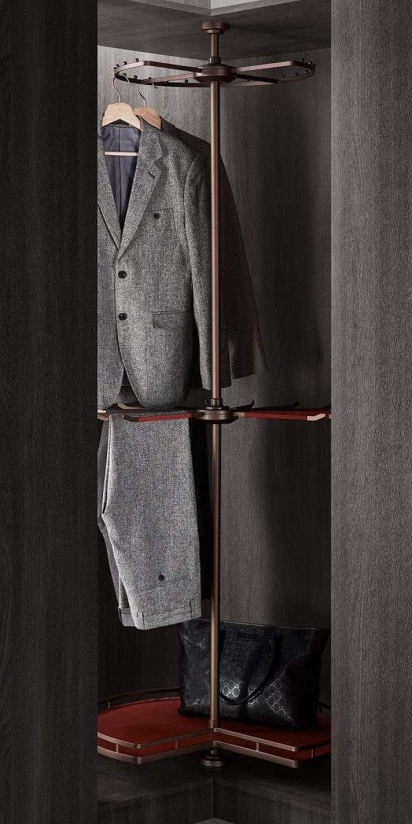Hera Rotating 1-tier Shelf & 2-tier Hanger