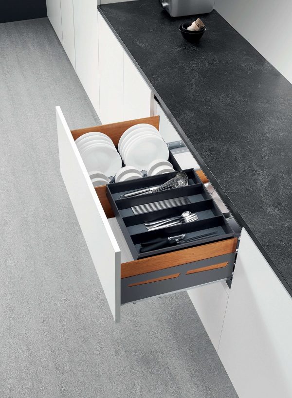 Phantom Drawer 2-tier Dish Rack & Multi-purpose Box