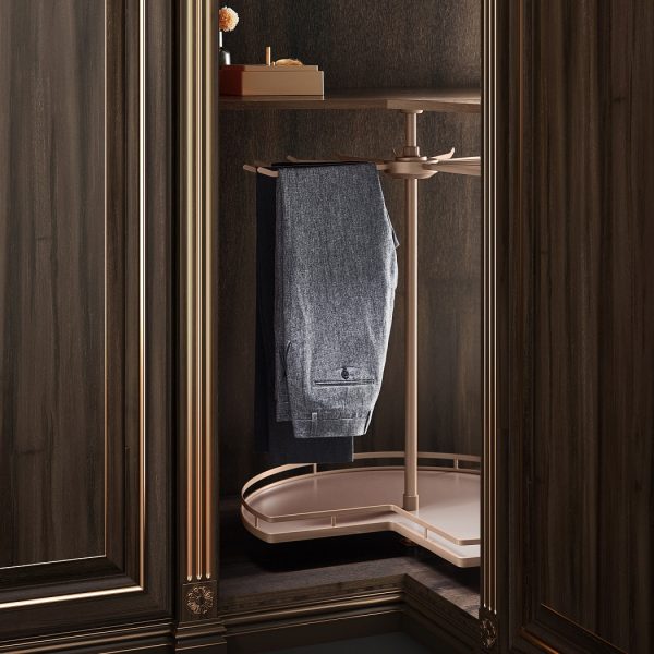Violet Rotating Lower Shelf & Trouser Rack