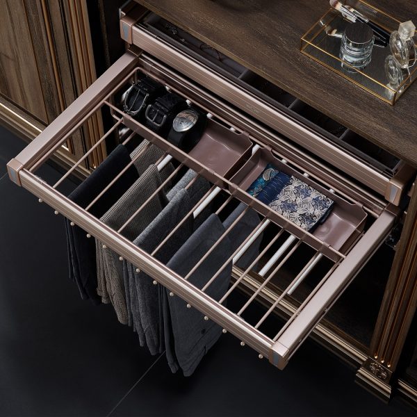 Violet Pull-out & Multipurpose Trouser Rack Fixed