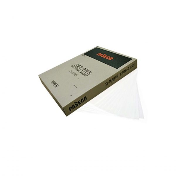 Cooking oil filter paper