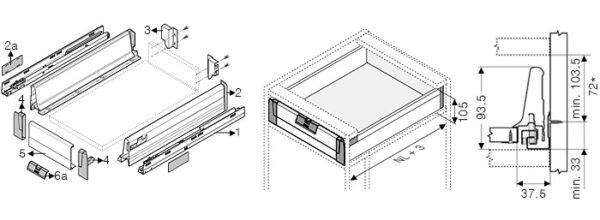 Inplus Drawer Plus Inner Gallery – Small Drawer – KOSYS Modular Cabinet Corp.