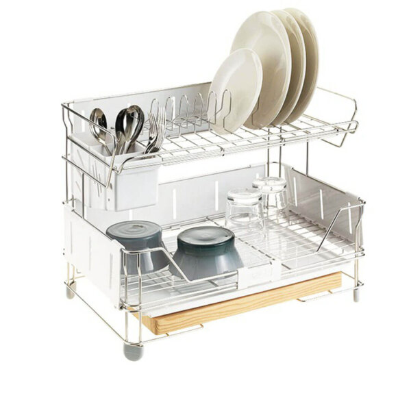 Shine Dish Drying Rack 2-tier